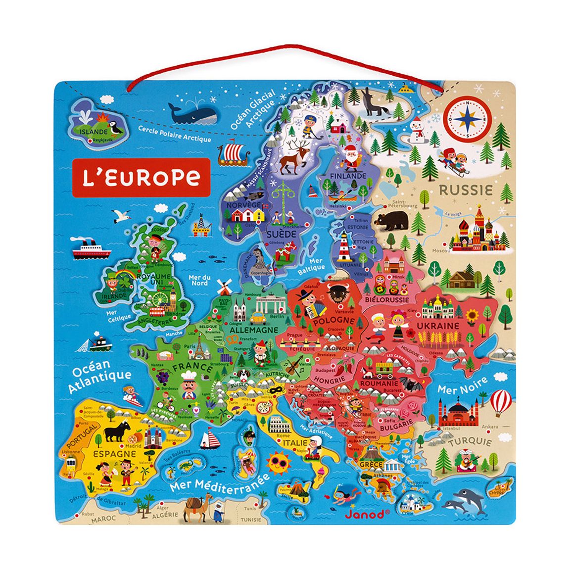 Magnetic European Map main product photo