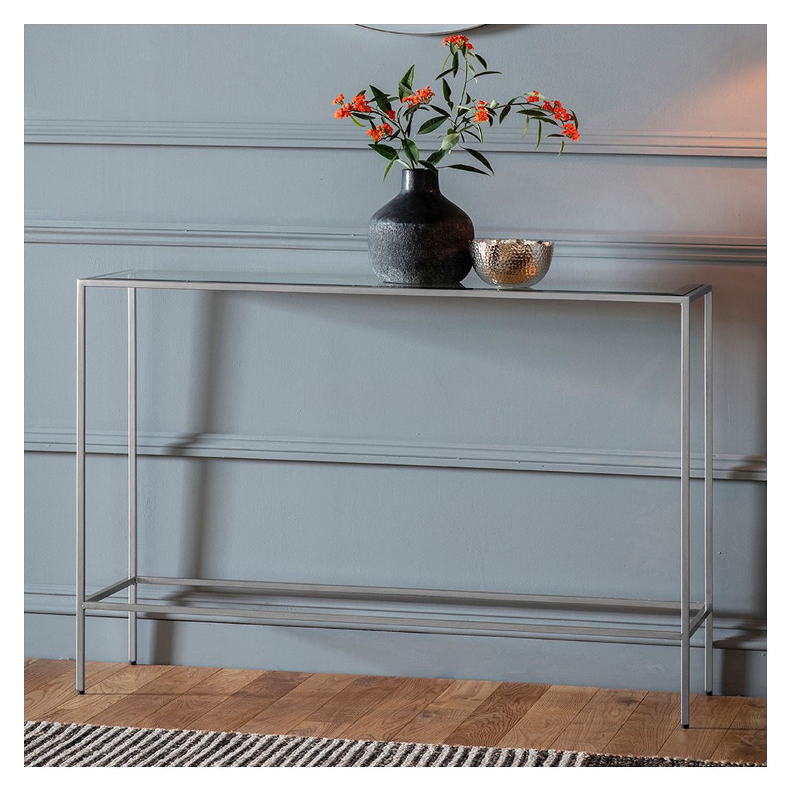 Hollister Console Table, Silver main product photo