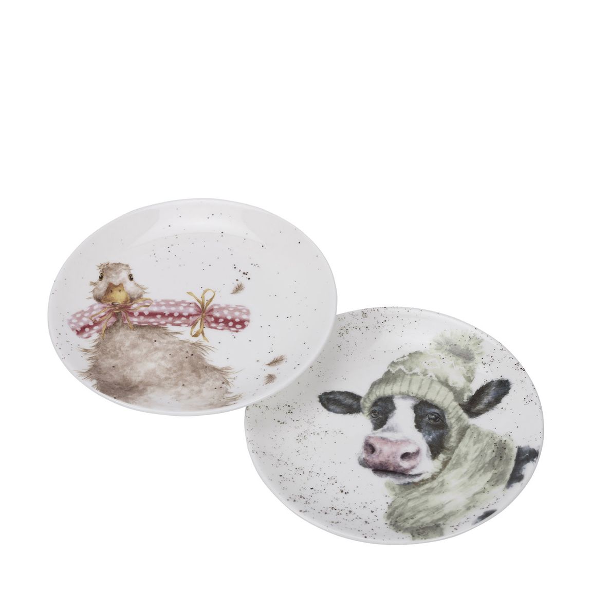 Set of 2 Cow Duck Coupe Plates main product photo