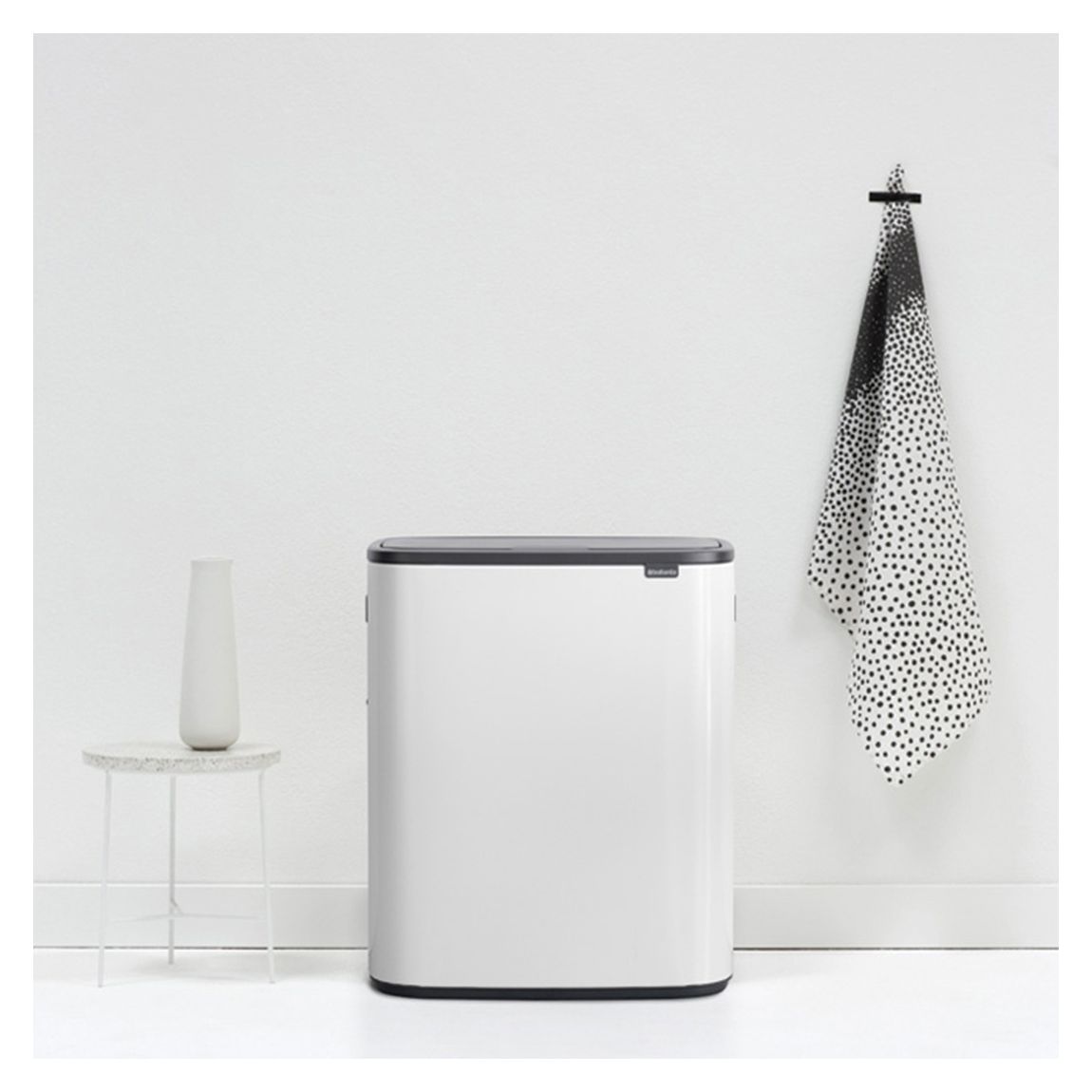 White Bo Touch Bin, 2 x 30L main product photo