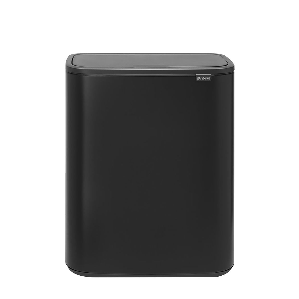 Matt Black Bo Touch Bin, 60L main product photo