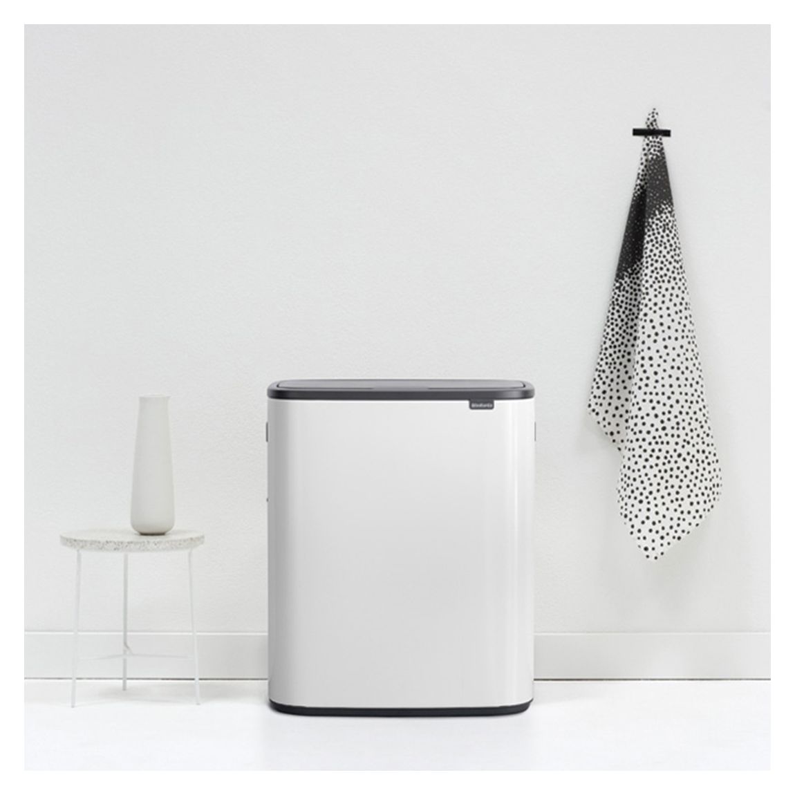White Bo Touch Bin, 60L main product photo