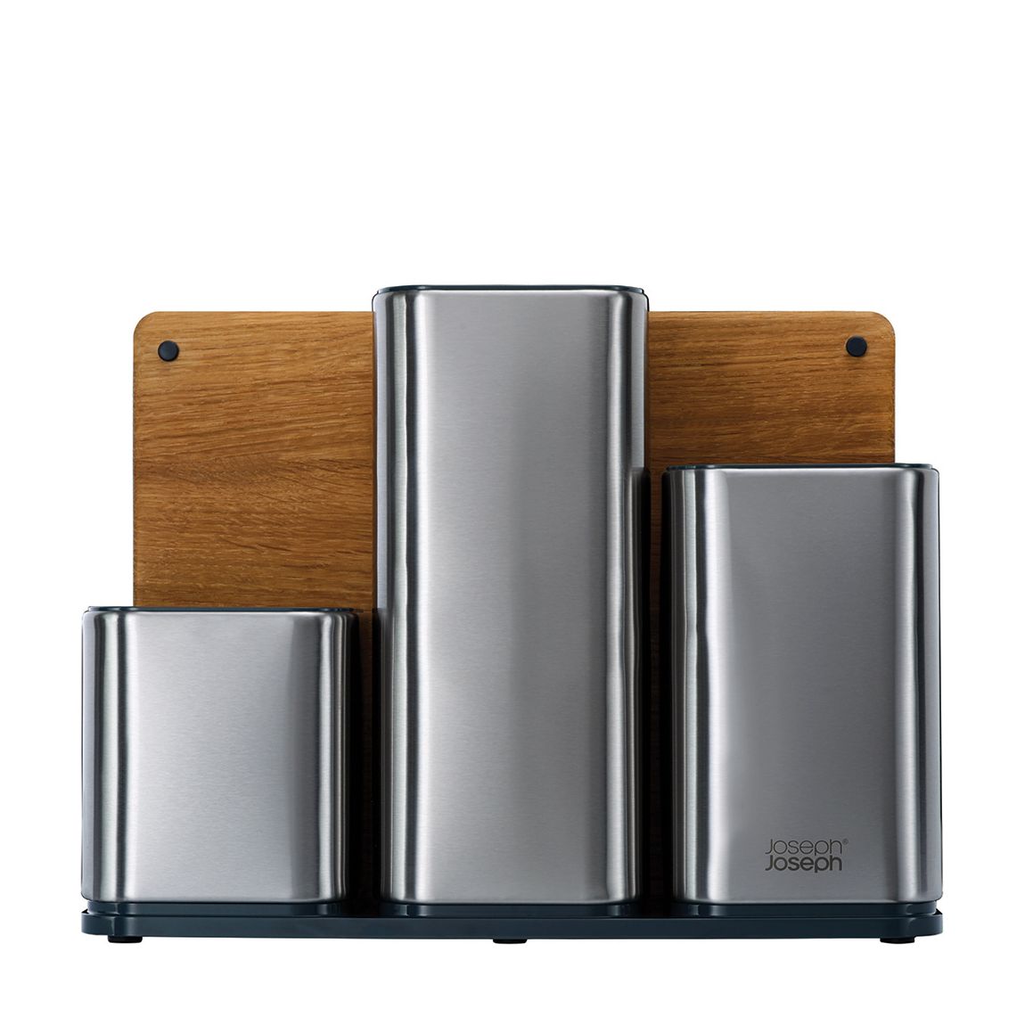 Stainless Steel Utensil Pot & Chopping Board Set main product photo