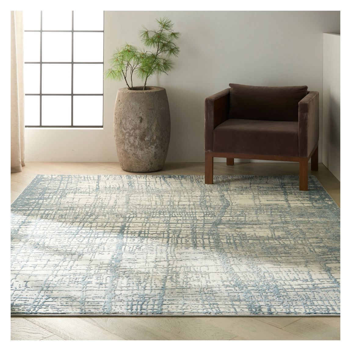 Rush CK950 305 x 244cm Rug, Ivory/Blue main product photo