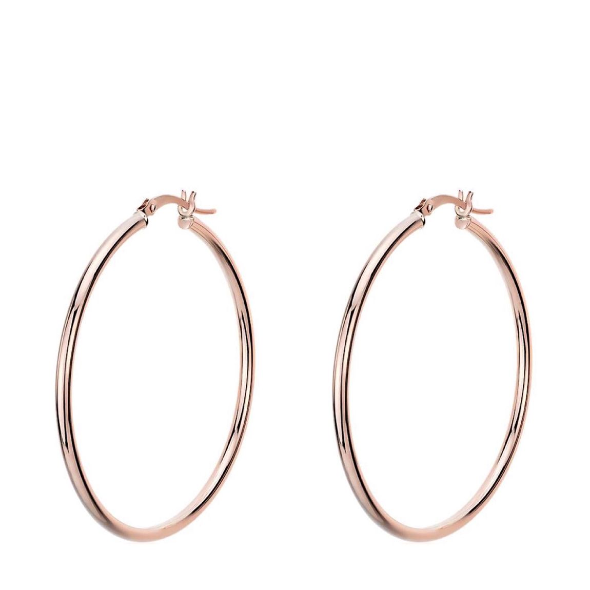 18K Rose Gold Plated Large Hoop Earrings main product photo