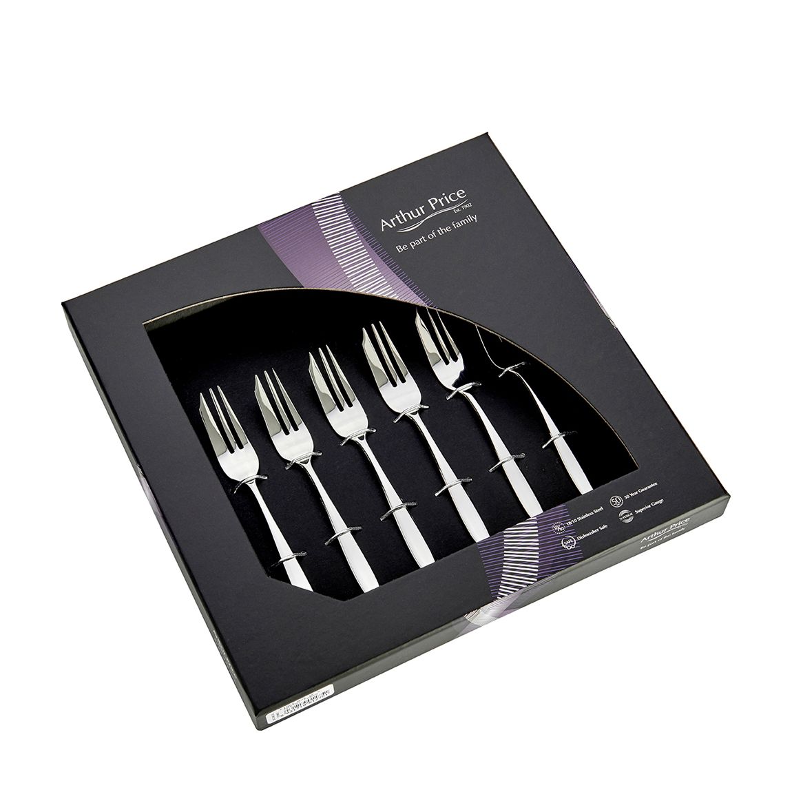 Set of 6 Willow Pastry Forks main product photo
