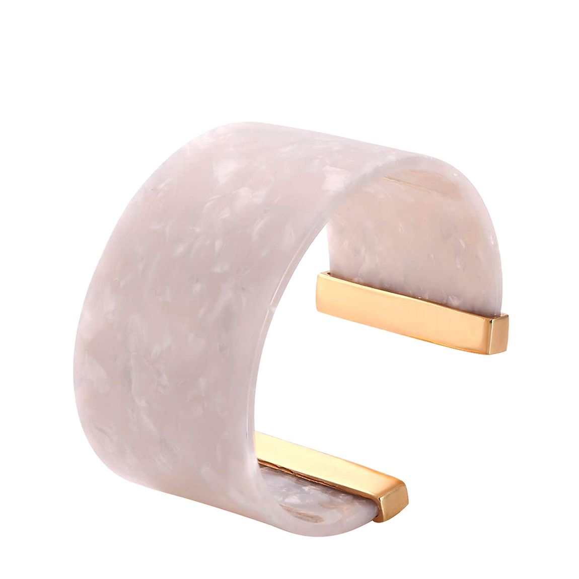 18K Gold Plated White Shell Bangle main product photo