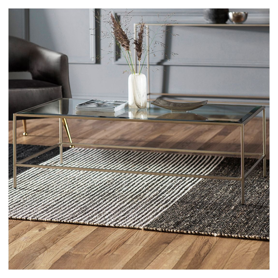 Hollister Coffee Table, Champagne main product photo
