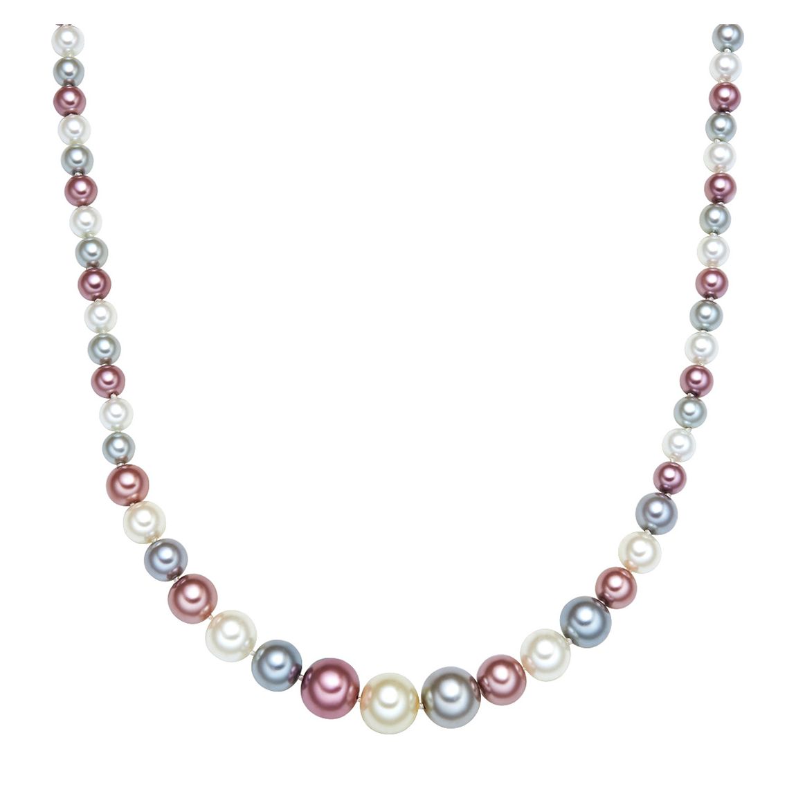 Silver/White/Pink Pearl Necklace main product photo