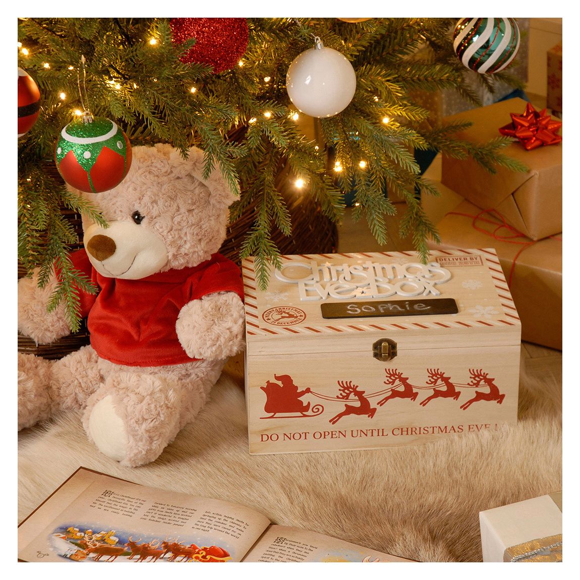 Christmas Eve Box With Name Plate 30cm main product photo