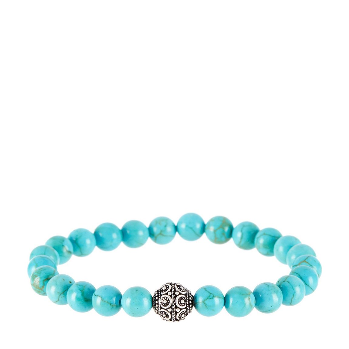 Gold Plated/Turquoise Carved Bracelet main product photo