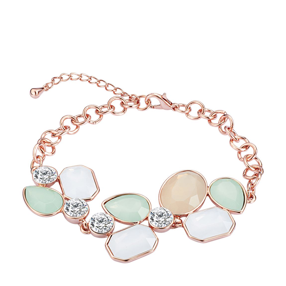 Rose Gold Bracelet with Swarovski crystals main product photo