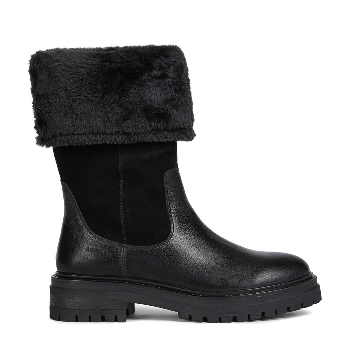 Black Suede & Leather Iridea Boots main product photo