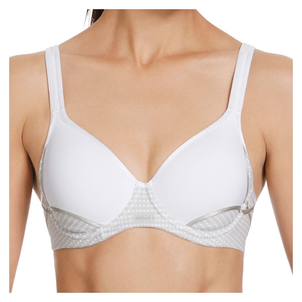 White Electrify Mesh Padded Bra main product photo