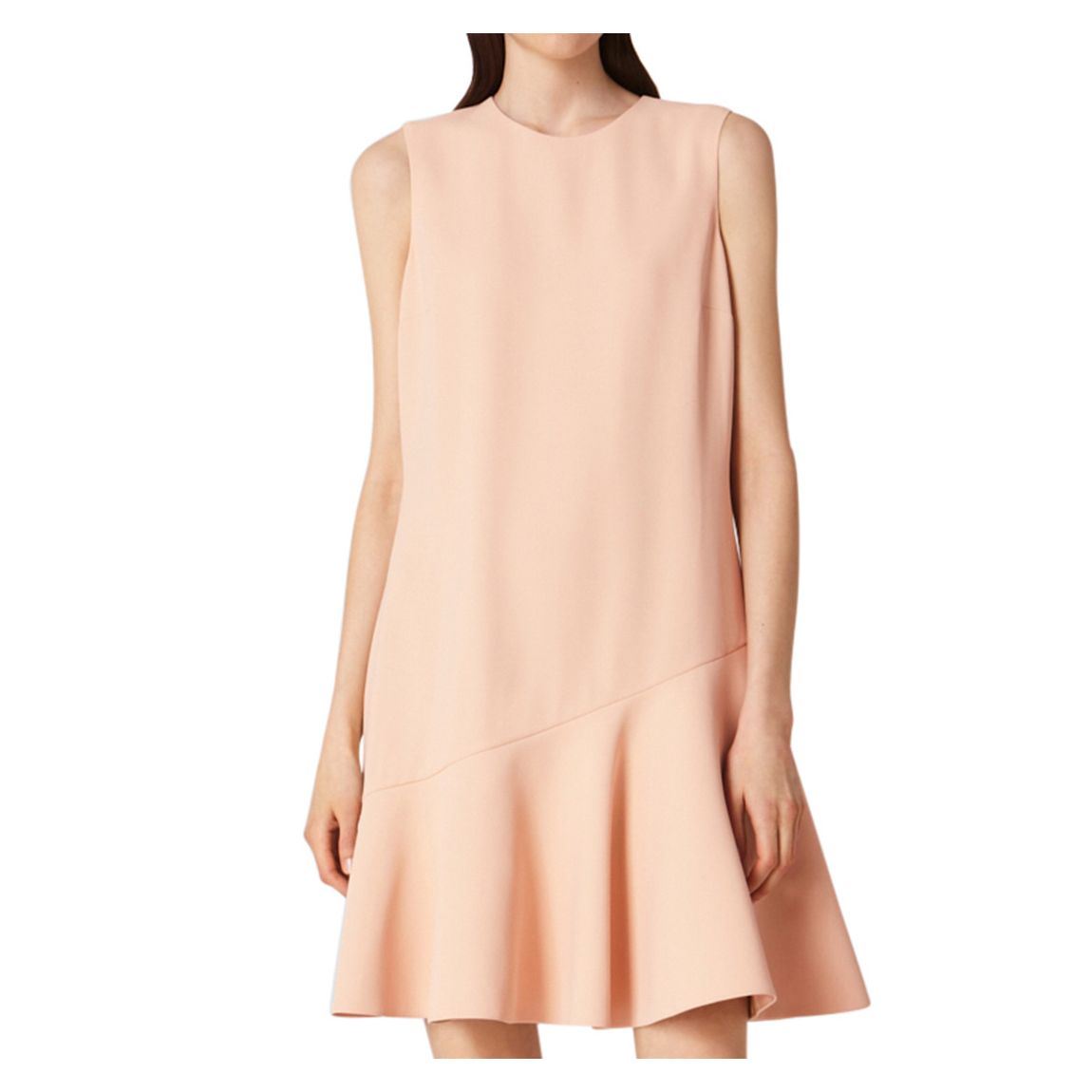 Pink Flounce Hem Shift Dress main product photo