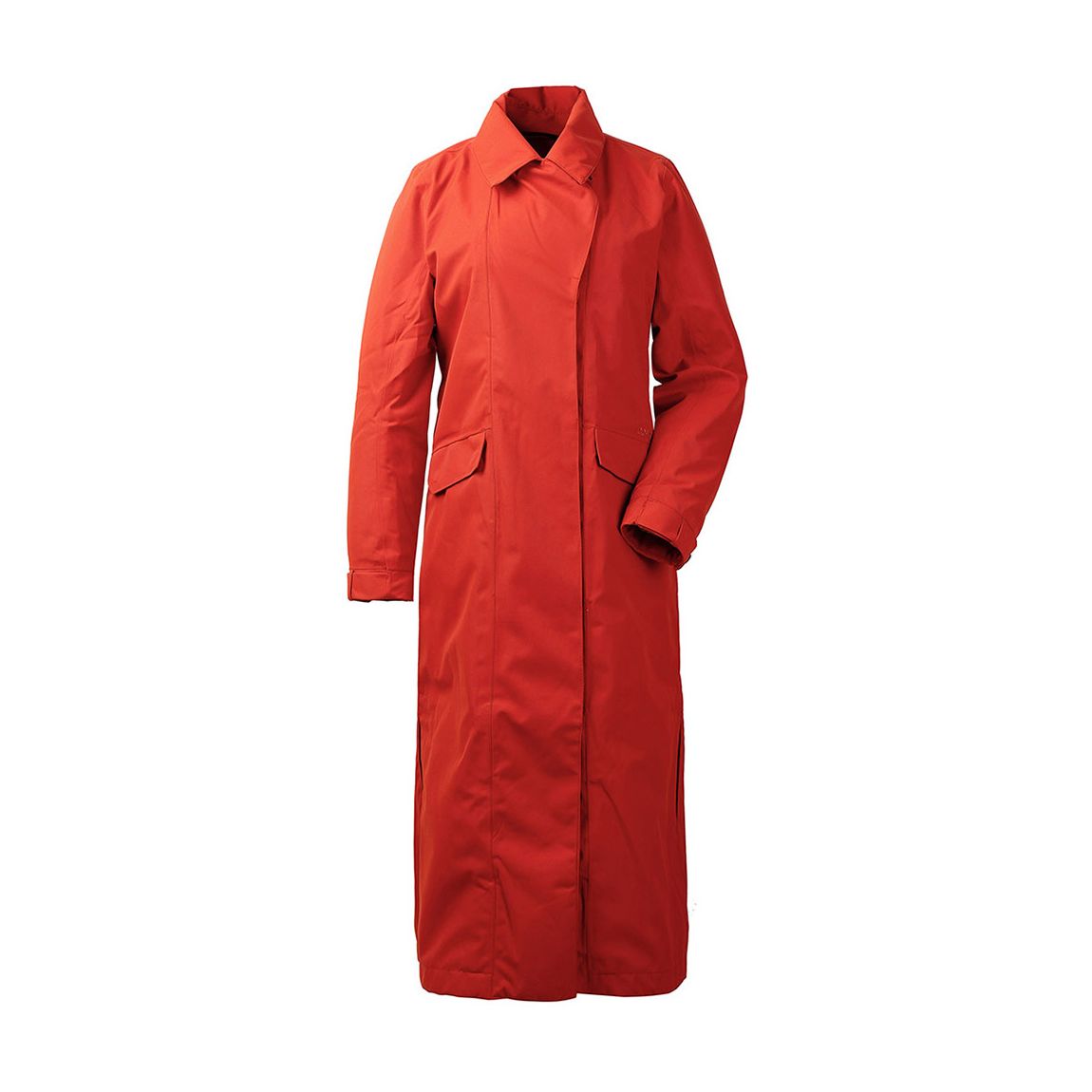 Red Longline Trench Coat main product photo