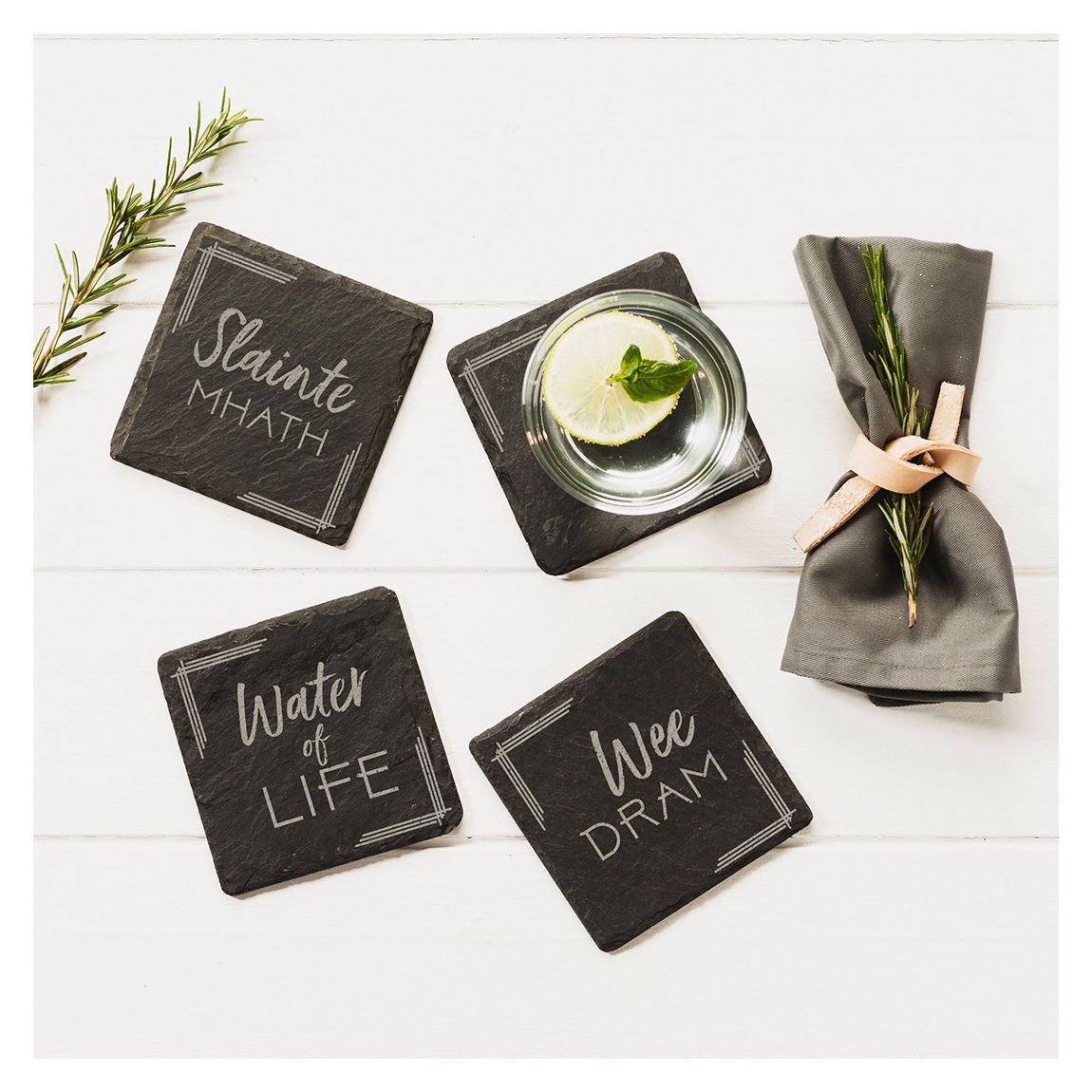 Set of 4 Whisky Coasters main product photo
