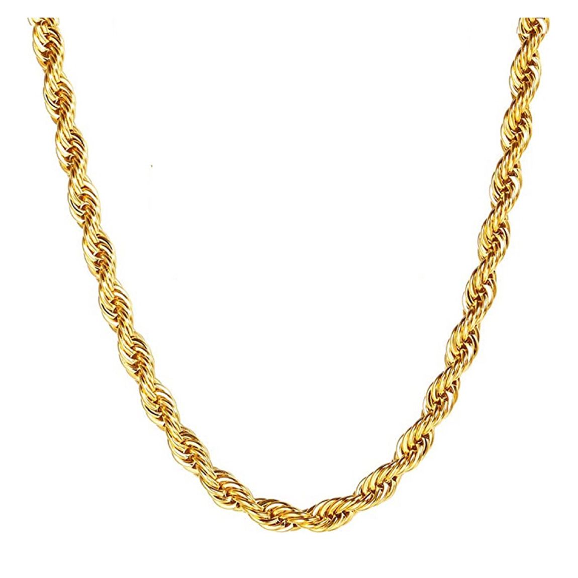 18K Gold Plated Twist Necklace main product photo