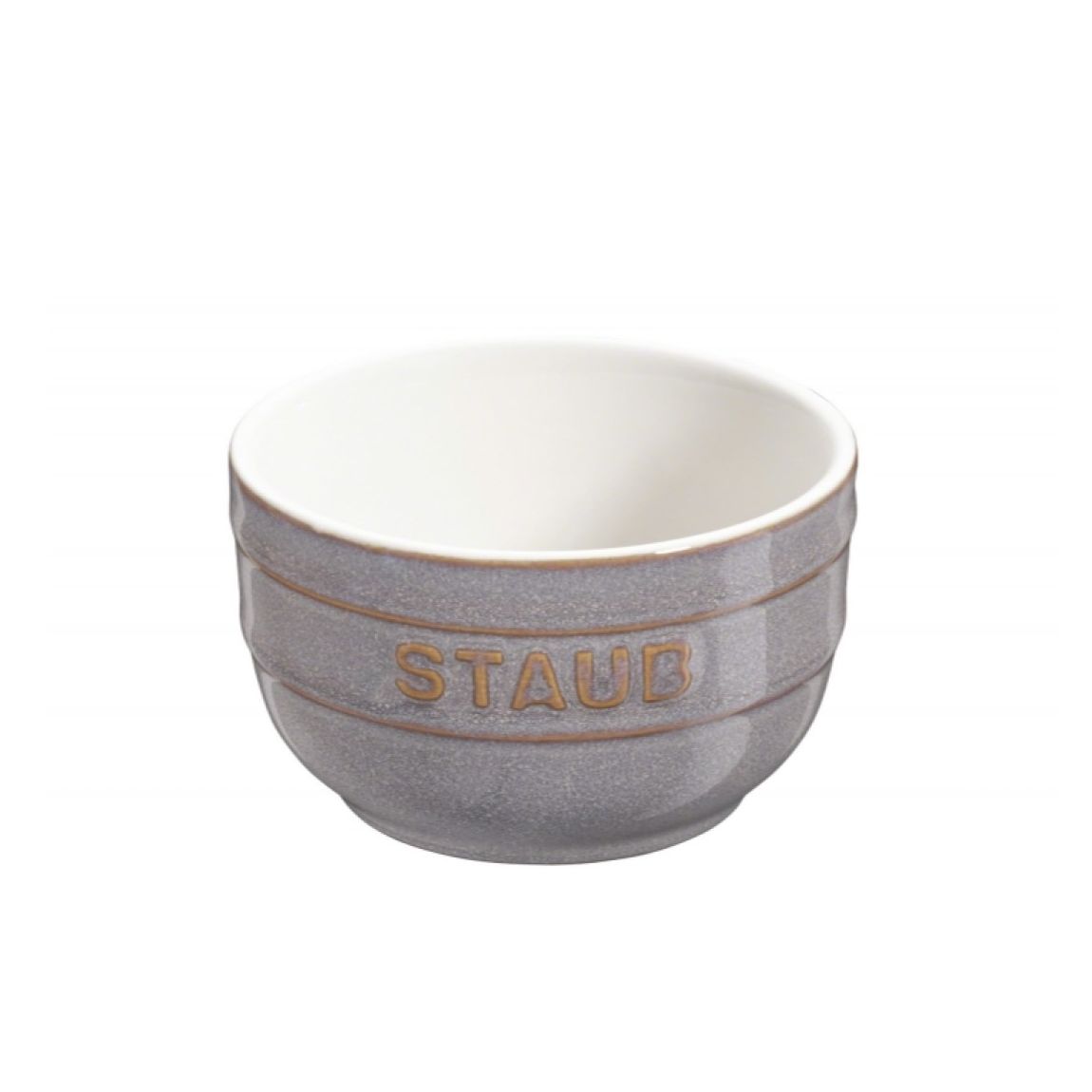 Set of 2 Ancient Grey Round Ceramic Ramekin main product photo