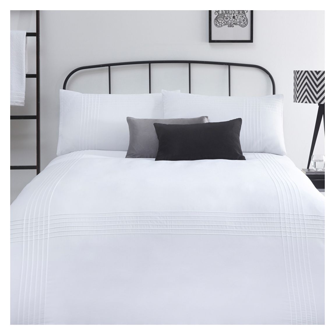 Amalfi Double Duvet Cover Set, White main product photo