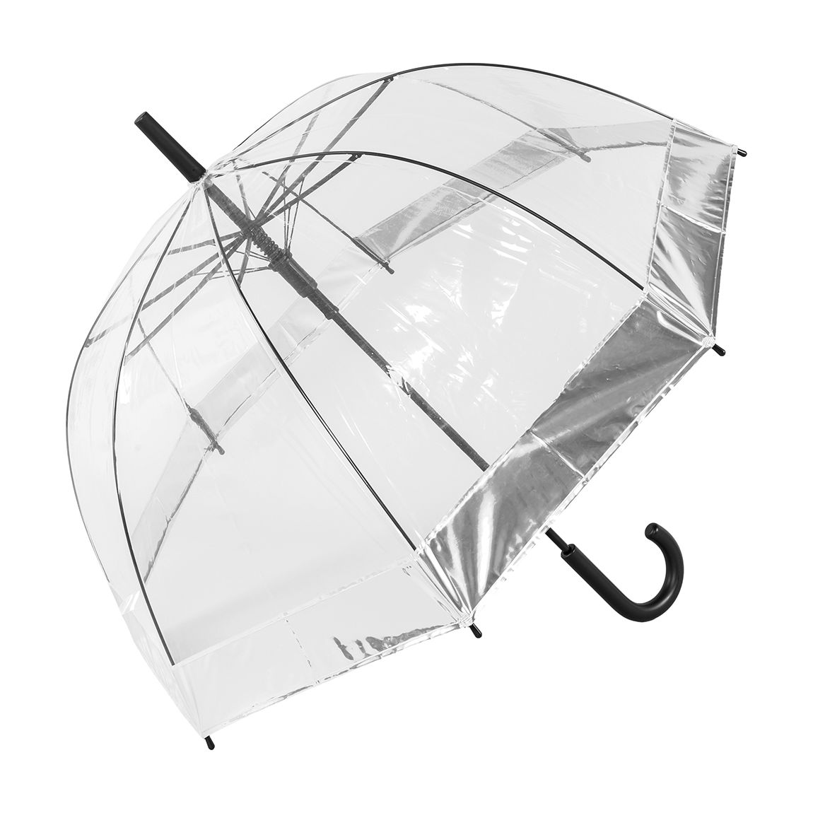 Transparent / Silver Border Birdcage Umbrella main product photo