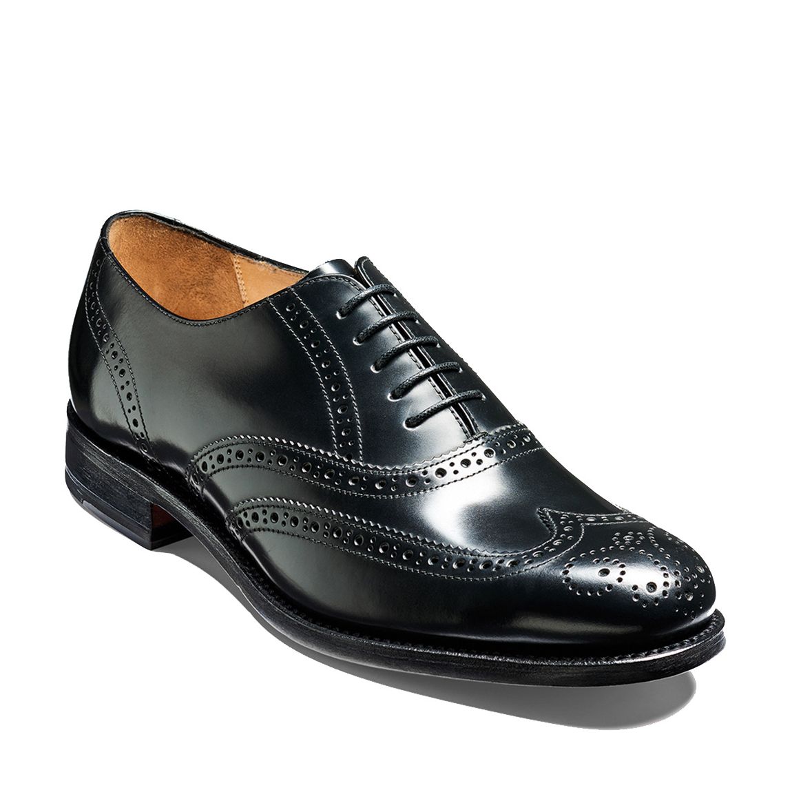 Black Hi Shine Glasgow Oxford Brogues main product photo
