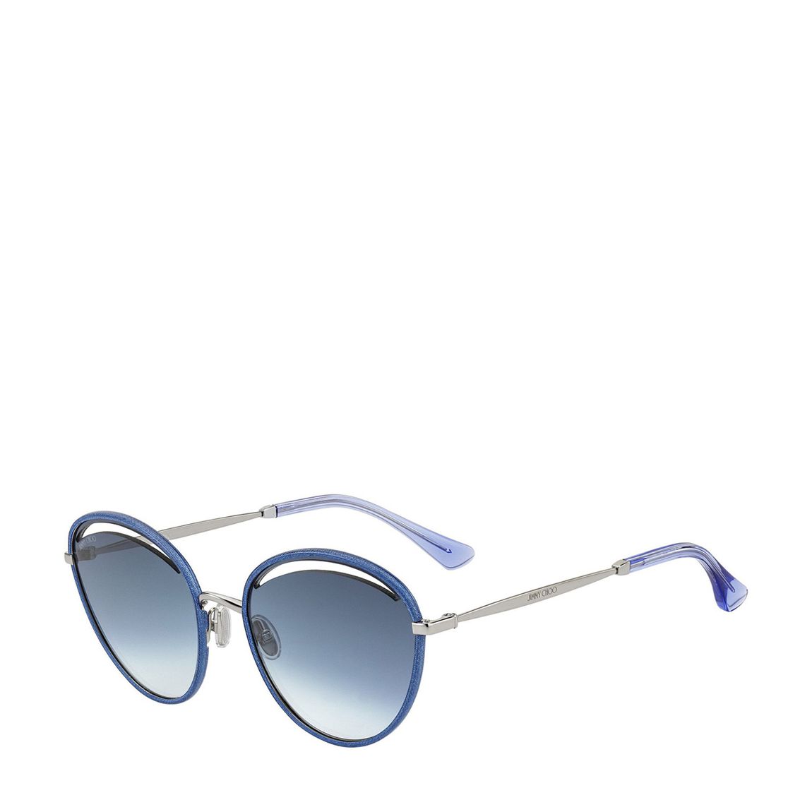 Women's Blue Glitter Jimmy Choo Sunglasses 59mm main product photo