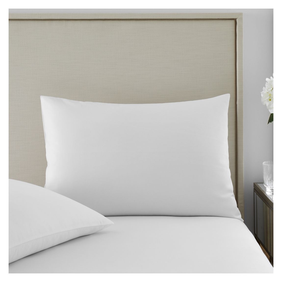 1000TC Pair of Housewife Pillowcases, White main product photo