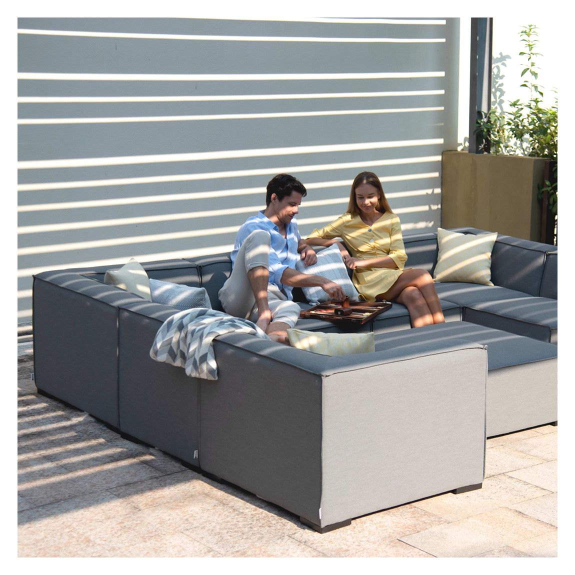Apollo Large Corner Sofa Group, Flanelle main product photo