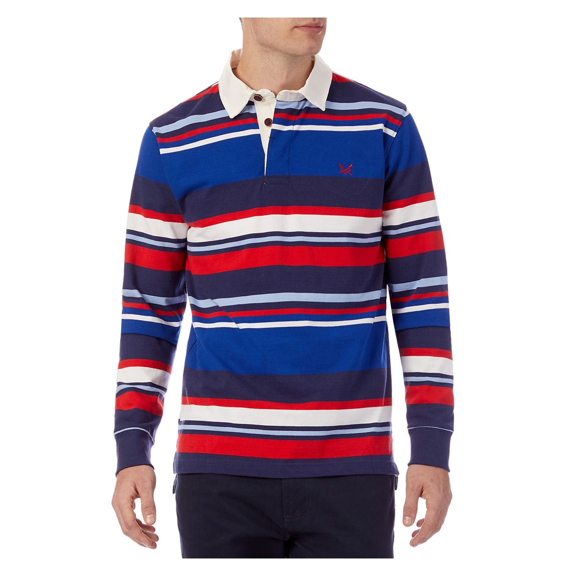 Multi Stripe Cotton Rugby Top main product photo
