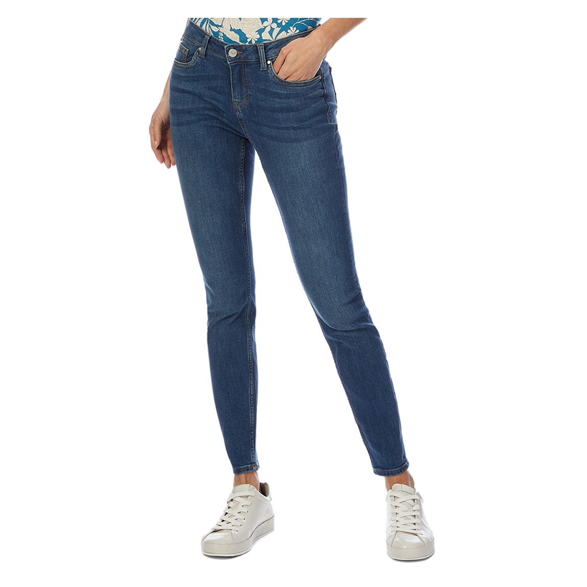 Classic Midwash Skinny Stretch Jeans main product photo