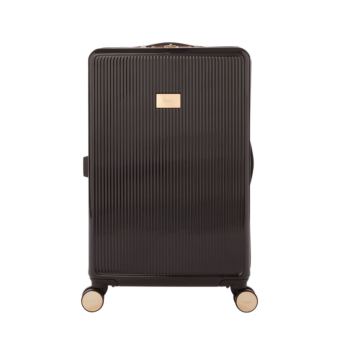 Black Gloss Olive Medium Suitcase main product photo