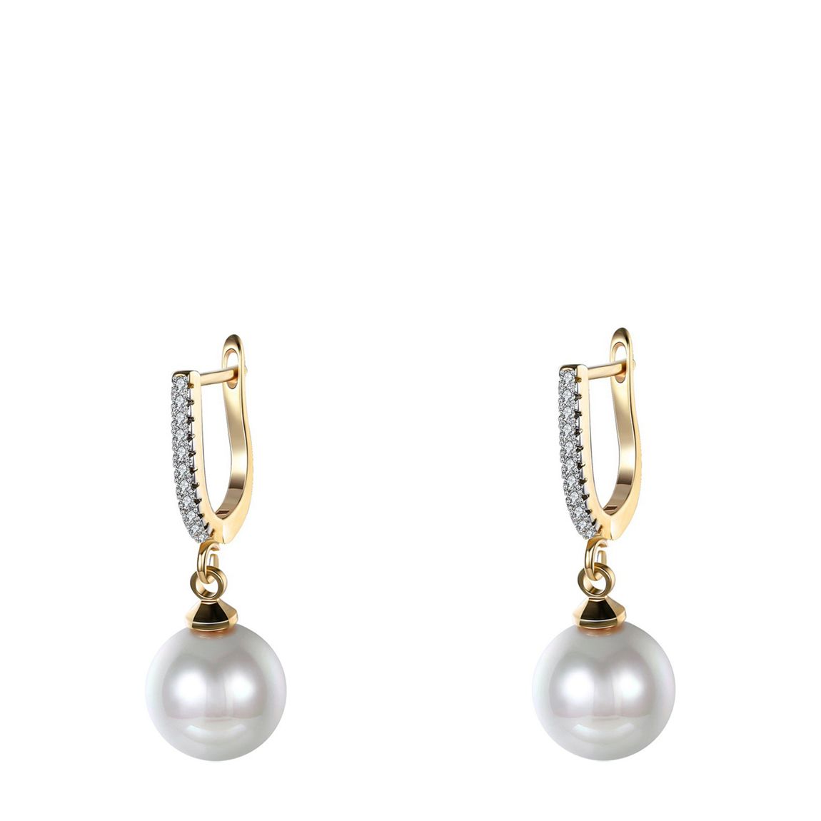 Gold Plated Pearl Drop Earrings main product photo