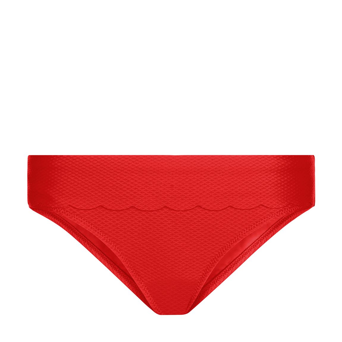 Red Pampelonne Scallop Foldover Bottom main product photo