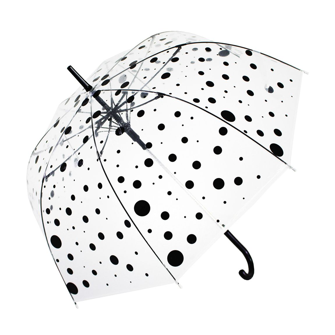 Green Black Polka Dot Umbrella main product photo