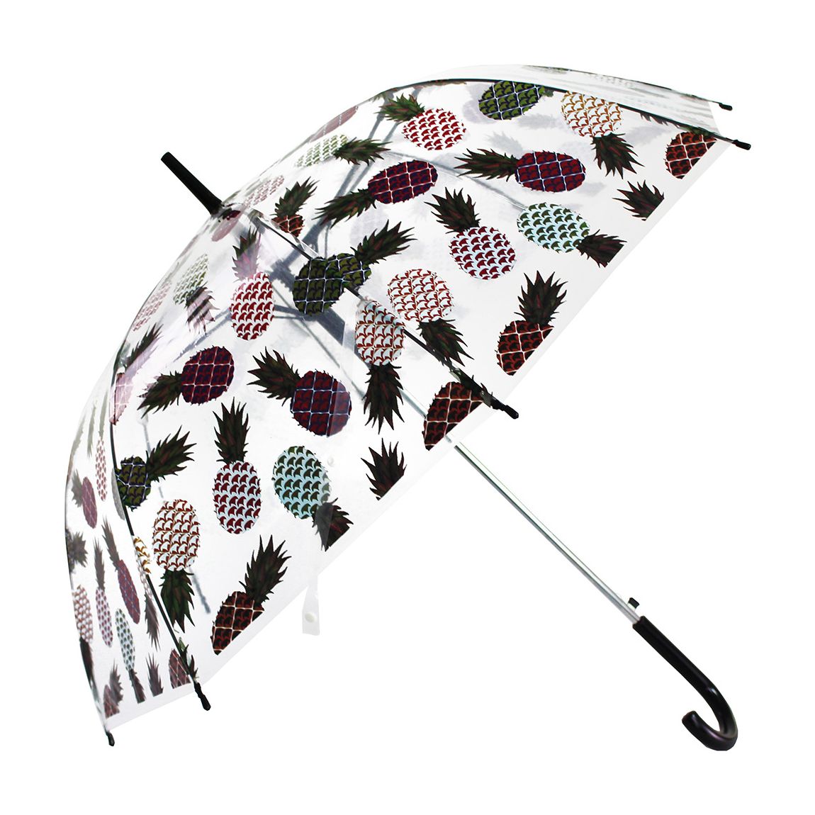 Pineapple Mixed Colours Straight Transparent Umbrella main product photo