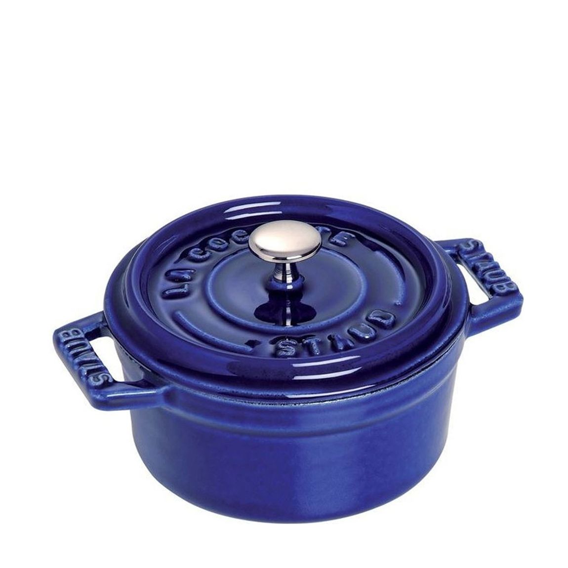 Dark Blue Round Ceramic Mini Cocotte, 10cm main product photo