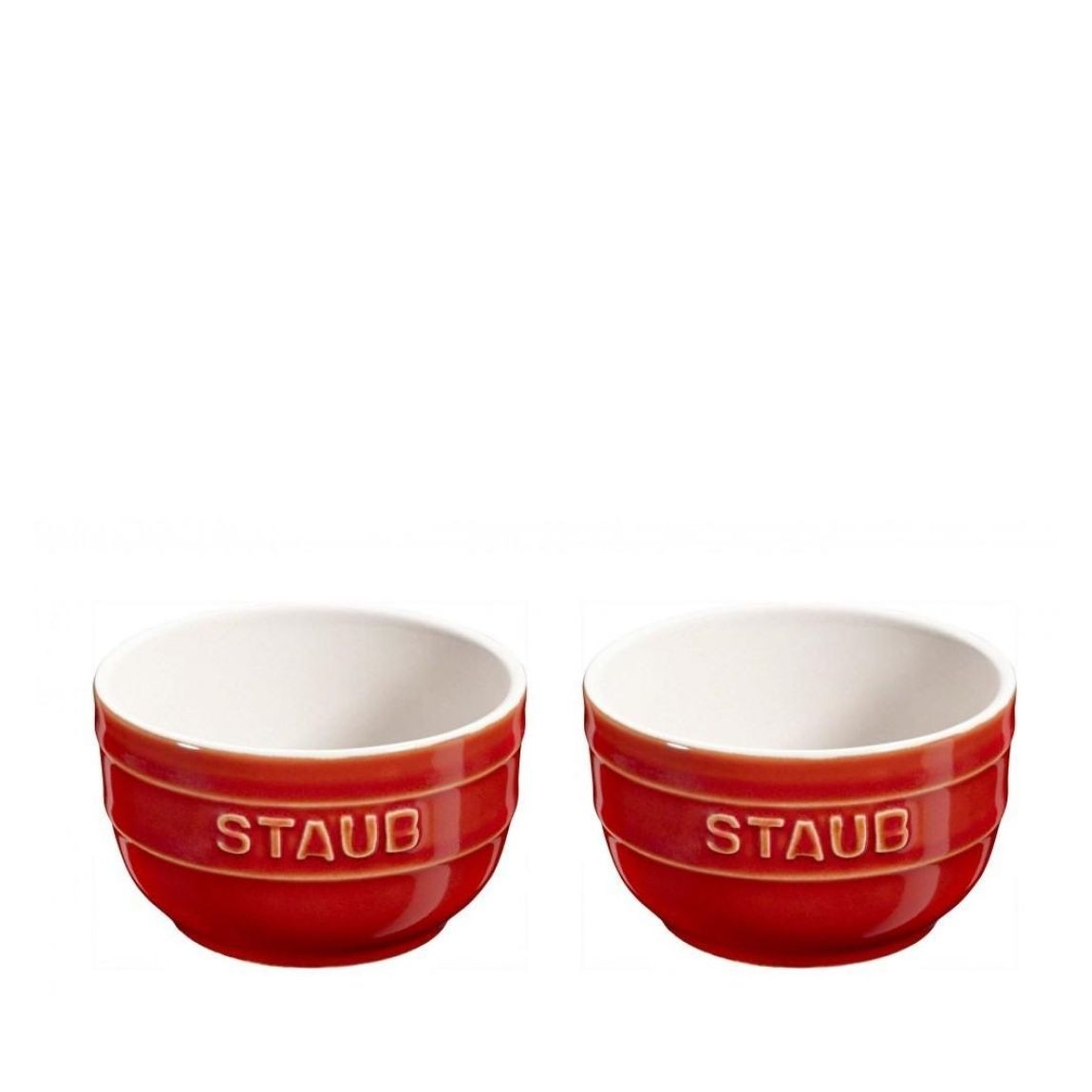 Set of 2 Copper Round Ceramic Ramekins main product photo