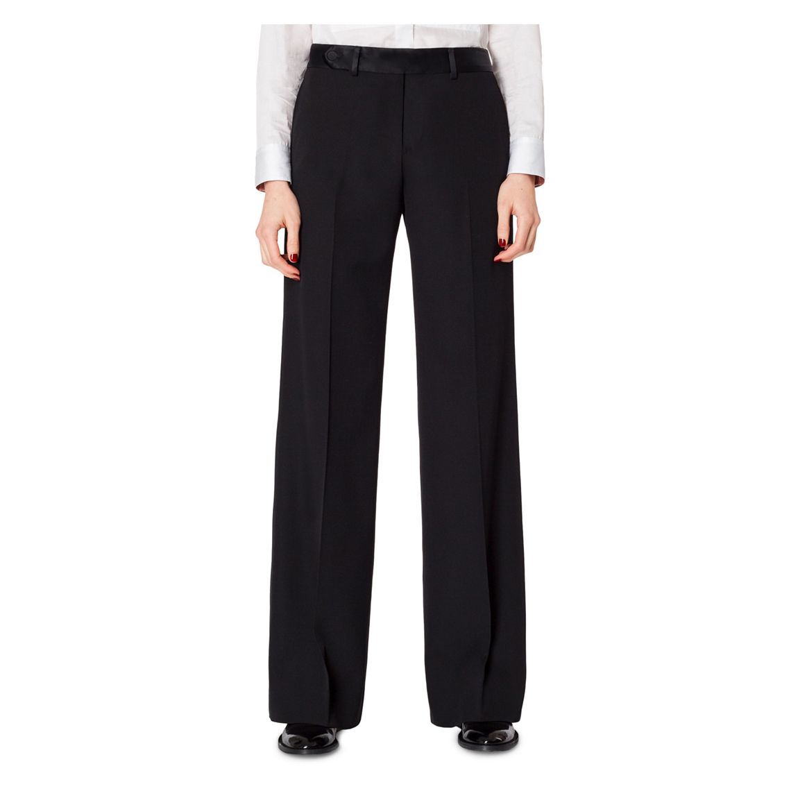 Black Wide Leg Trousers main product photo
