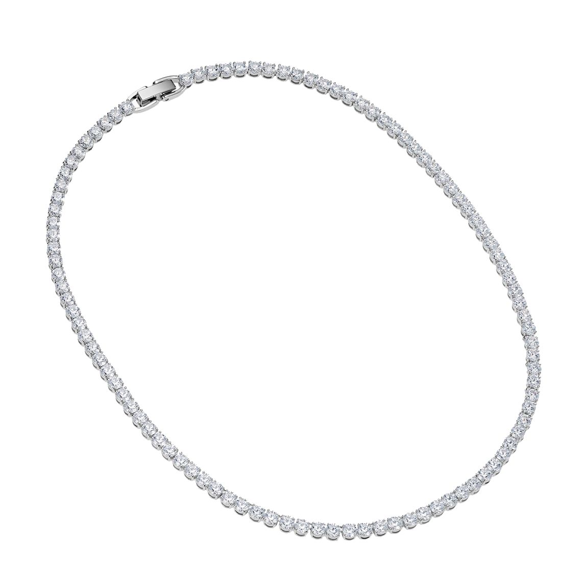 Silver Plated CZ Eternity Tennis Necklace main product photo