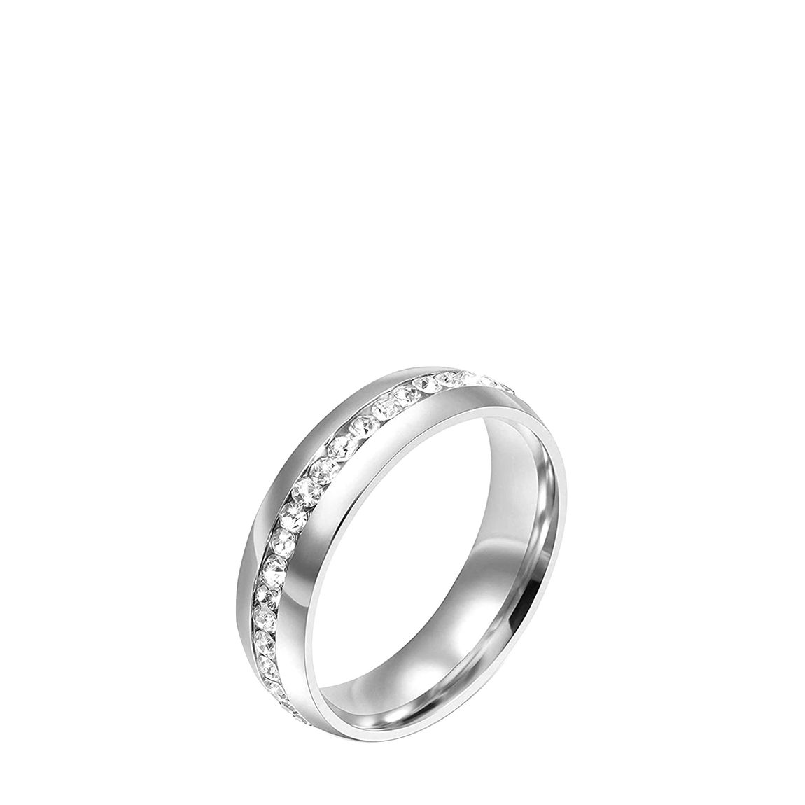 Silver Plated CZ Eternity Band main product photo