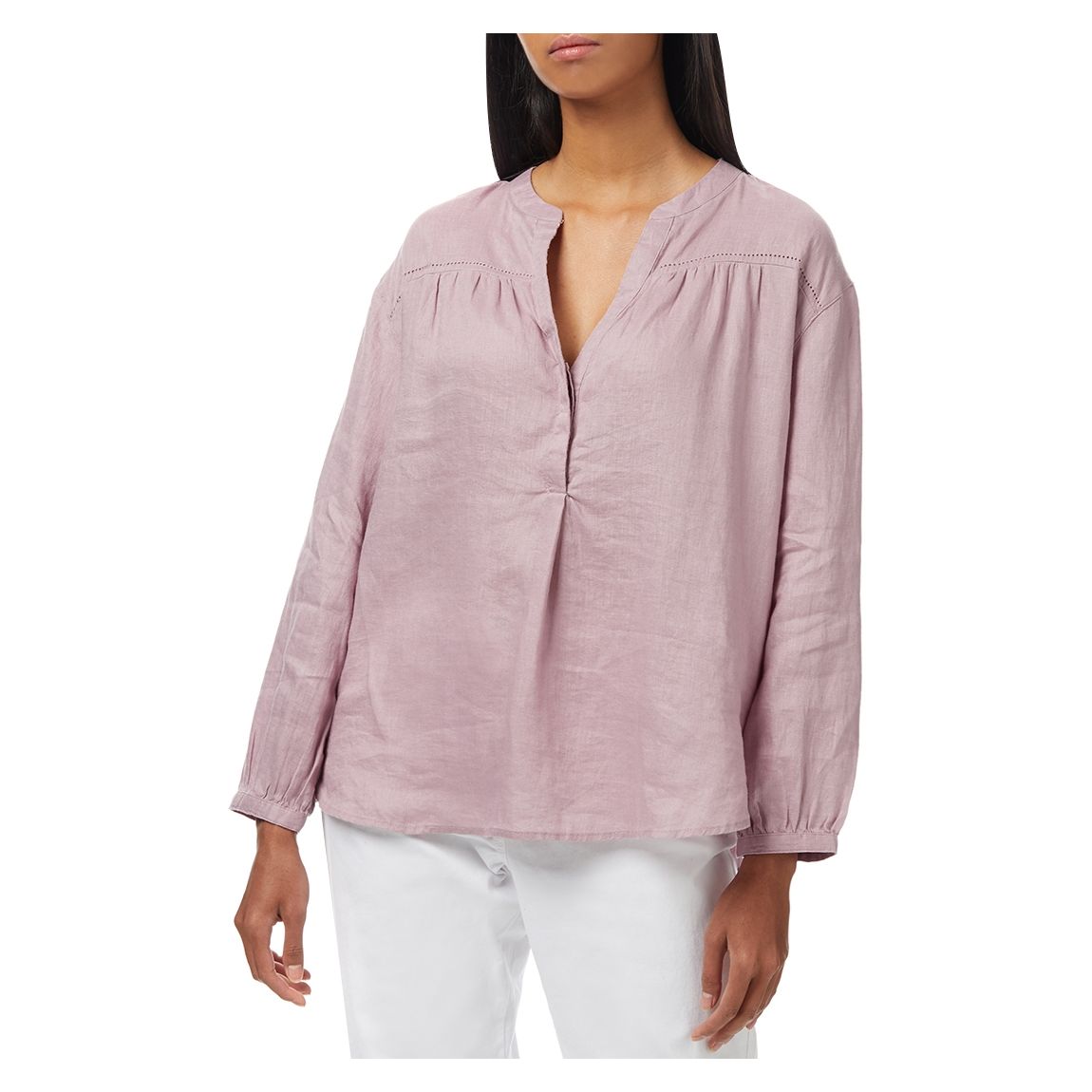 Purple Cleo Linen Shirt main product photo