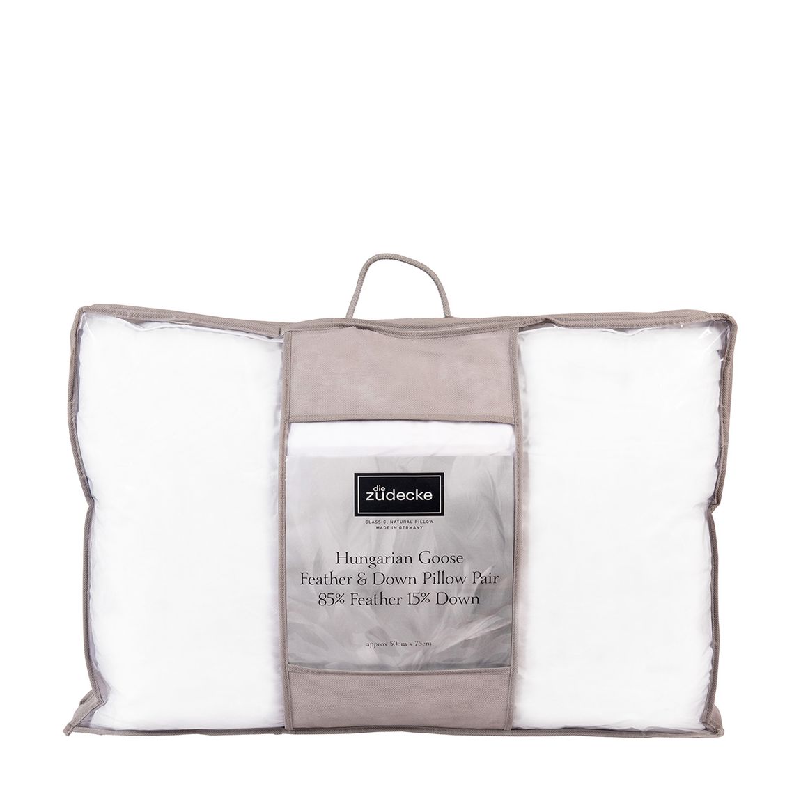 Hungarian Goose Feather & Down Pair of Pillows main product photo
