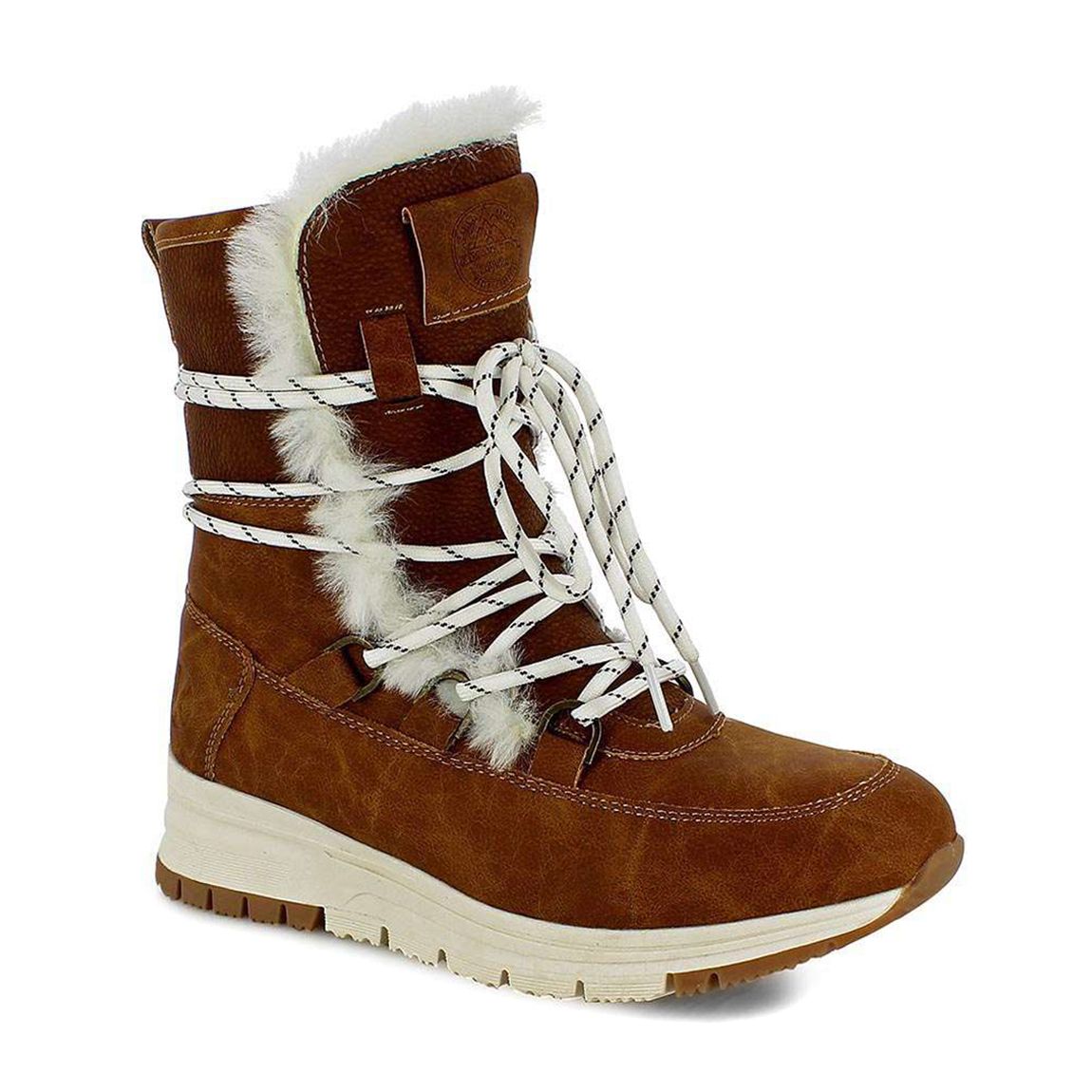 Beige Alyssia Tall Snow Boots main product photo