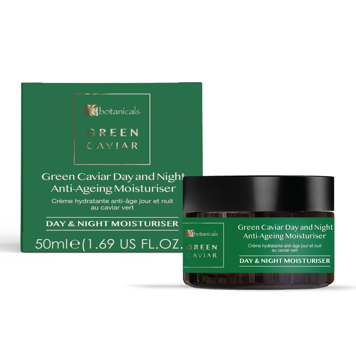Dr Botanicals Green Caviar Day & Night Collagen Anti-Ageing Moisturiser 50ml main product photo