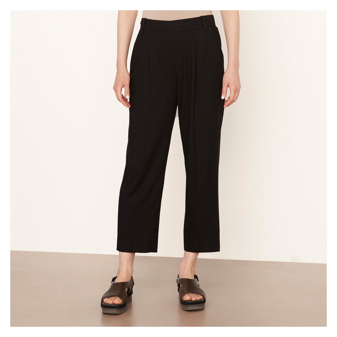 Black Pleat Front Trousers main product photo