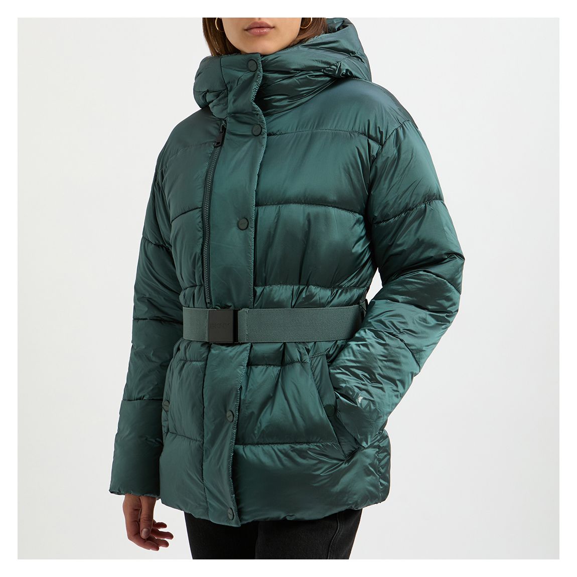 BELTED SHORT PUFFER main product photo