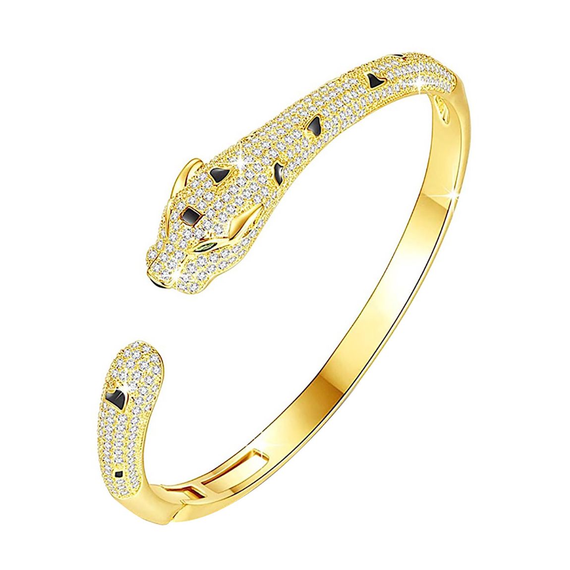 18K Gold Plated Panther Bangle main product photo
