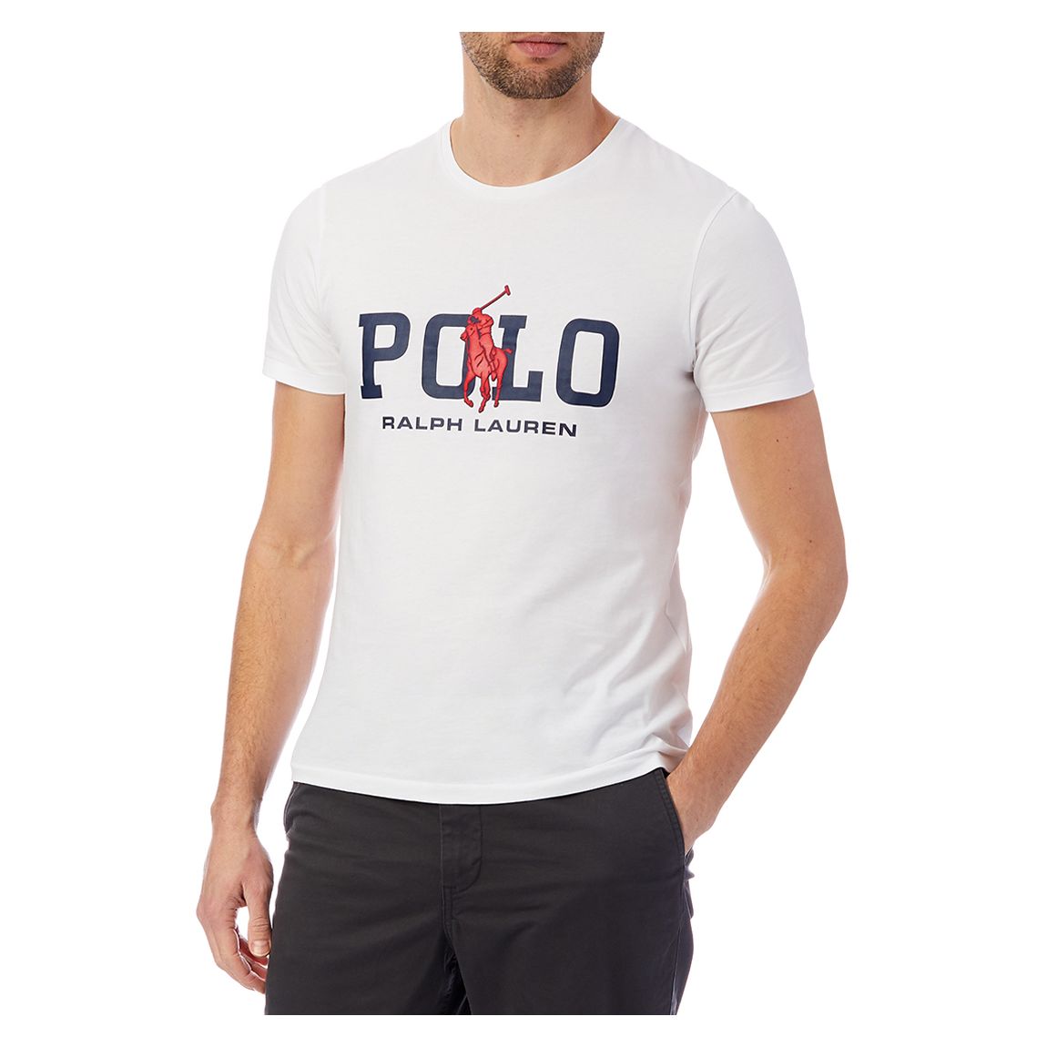 White Logo Cotton T-Shirt main product photo
