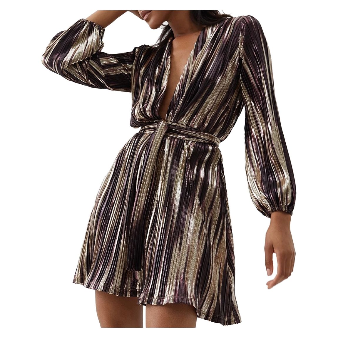Banks Caramel Stripe Dresses main product photo